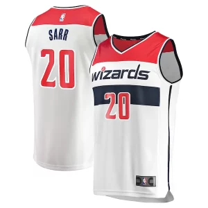 Carino Raffinato Alexandre Sarr Washington Wizards Youth Fast Break Replica Player Jersey Association Edition White