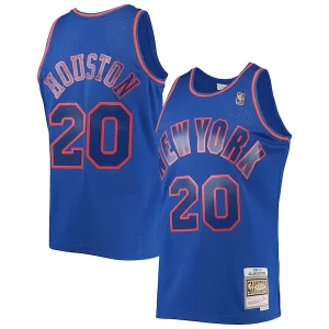 Gorgeous Fantastico Allan Houston New York Knicks 1996/97 Throwback Dark Swingman Jersey Blue