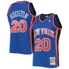 Stupendo Allan Houston New York Knicks Hardwood Classics Swingman Jersey Blue