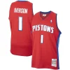Meraviglioso Sofisticato Allen Iverson Detroit Pistons 2008/09 Hardwood Classics Swingman Jersey Red