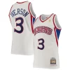 Prestigioso Lussuoso Allen Iverson Philadelphia 76ers 1996/97 Hardwood Classics Authentic Jersey White