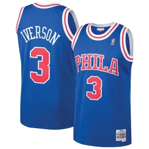 Prestigioso Allen Iverson Philadelphia 76ers 1996/97 Hardwood Classics Throwback Swingman Jersey Royal