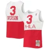 Classico Elegante Robusto Allen Iverson Philadelphia 76ers 2003/2004 Hardwood Classics Swingman Jersey White/Red