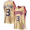 Accattivante Lussuoso Allen Iverson Philadelphia 76ers 75th Anniversary 1996/97 Hardwood Classics Swingman Jersey Gold