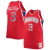 Cool Trendy Fascinante Allen Iverson Philadelphia 76ers Big & Tall 1996/97 NBA 75th Anniversary Diamond Swingman Jersey Red