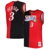 Meraviglioso Prestigioso Carino Allen Iverson Philadelphia 76ers Big & Tall Hardwood Classics 2000/01 Split Swingman Jersey Black/Red