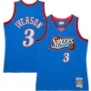 Pratico Gorgeous Allen Iverson Philadelphia 76ers Hardwood Classics 1997/98 Tropical Swingman Jersey Royal