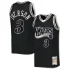 Robusto Pratico Allen Iverson Philadelphia 76ers Hardwood Classics Off Court Swingman Jersey Black