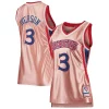 Versatile Allen Iverson Philadelphia 76ers Women's 75th Anniversary Rose Gold 1996 Swingman Jersey Pink