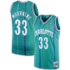 Splendido Comodo Alonzo Mourning Charlotte Hornets 1992/93 Hardwood Classics Swingman Jersey Teal