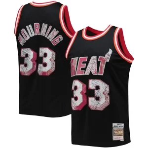 Stupendo Meraviglioso Resistente Alonzo Mourning Miami Heat 1996/97 Hardwood Classics NBA 75th Anniversary Diamond Swingman Jersey Black