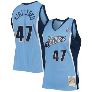 Resistente Stupendo Andrei Kirilenko Utah Jazz 2009/10 Hardwood Classics Swingman Jersey Powder Blue