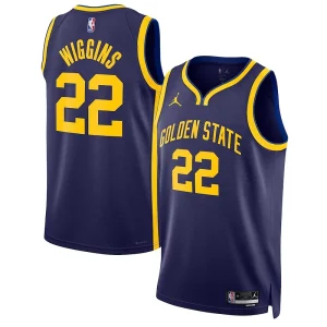 Classico Lussuoso Andrew Wiggins Golden State Warriors Jordan Brand Unisex Swingman Jersey Statement Edition Navy