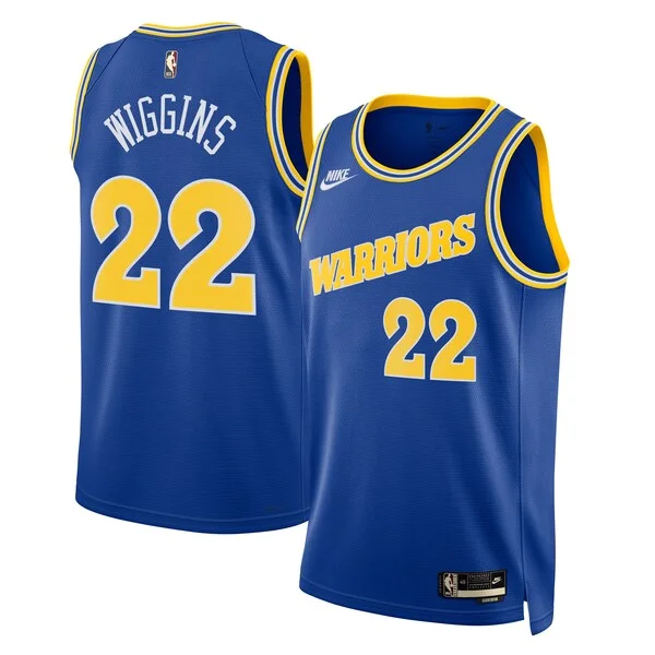 Eccezionale Resistente Incantevole Andrew Wiggins Golden State Warriors Nike Swingman Jersey Classic Edition Blue