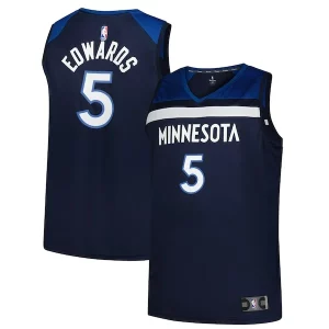 Elegante Classico Anthony Edwards Minnesota Timberwolves Big & Tall Fast Break Jersey Icon Edition Navy