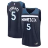 Bellissimo Attraente Eccezionale Anthony Edwards Minnesota Timberwolves Fast Break Replica Player Jersey Icon Edition Navy