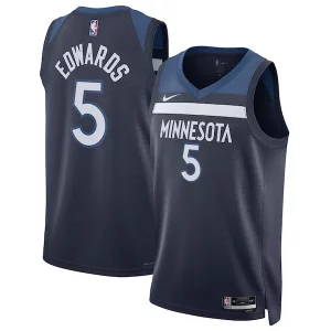 Fascinante Anthony Edwards Minnesota Timberwolves Nike Unisex Swingman Jersey Icon Edition Navy