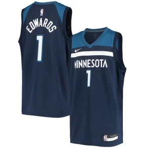 Prestigioso Anthony Edwards Minnesota Timberwolves Nike Youth 2020/21 Swingman Jersey Icon Edition Navy