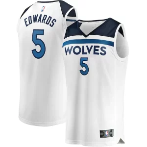 Gorgeous Anthony Edwards Minnesota Timberwolves Youth Fast Break Replica Player Jersey Association Edition White