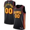 Trendy Incantevole Atlanta Hawks Jordan Brand Swingman Custom Jersey Statement Edition Black