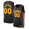 Duraturo Ottimo Atlanta Hawks Jordan Brand Unisex 2022/23 Swingman Custom Jersey Statement Edition Black