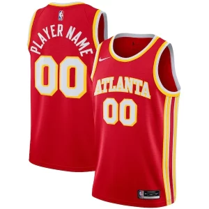 Accattivante Incantevole Atlanta Hawks Nike 2020/21 Swingman Custom Jersey Icon Edition Red