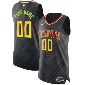Trendy Raffinato Fascinante Atlanta Hawks Nike Authentic Custom Jersey Black Icon Edition
