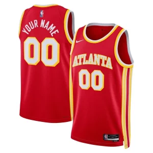 Bellissimo Ottimo Elegante Atlanta Hawks Nike Unisex Swingman Custom Jersey Red Icon Edition