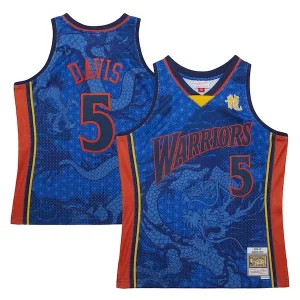 Elegante Baron Davis Golden State Warriors 2006/07 Hardwood Classics Asian Heritage 6.0 Swingman Throwback Player Jersey Royal