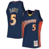Lussuoso Elegante Gorgeous Baron Davis Golden State Warriors 2006/07 Hardwood Classics NBA 75th Anniversary Diamond Swingman Jersey Royal
