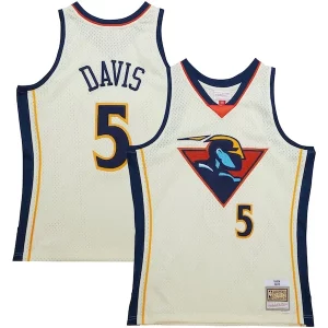 Accattivante Stupendo Fascinante Baron Davis Golden State Warriors Chainstitch Swingman Jersey Cream