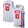 Eccezionale Gorgeous Magnifico Ben Simmons Brooklyn Nets Nike Swingman Jersey Classic Edition White