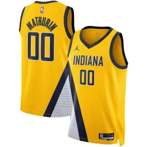 Attraente Bennedict Mathurin Indiana Pacers Jordan Brand Unisex Swingman Jersey Statement Edition Gold