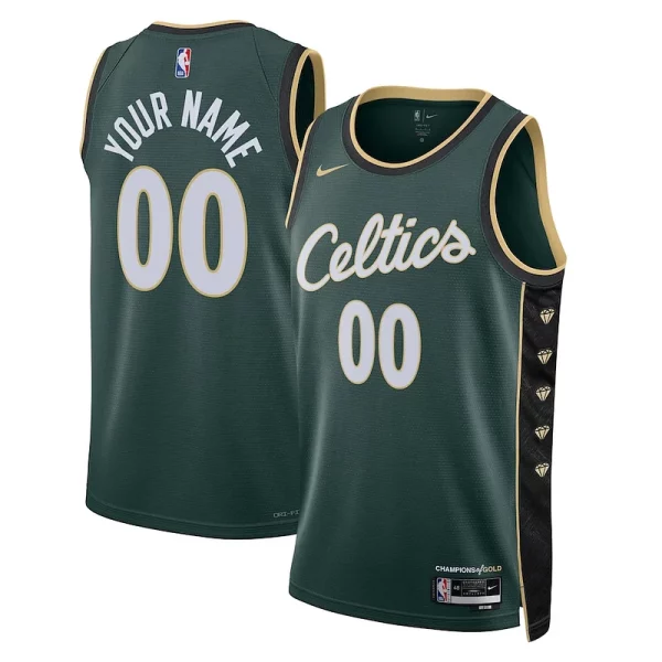 Bellissimo Boston Celtics Nike Unisex 2022/23 Swingman Custom Jersey City Edition Kelly Green