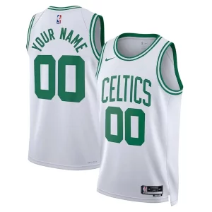 Eccezionale Boston Celtics Nike Unisex Swingman Custom Jersey White Association Edition
