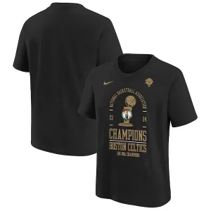 Sofisticato Elegante Boston Celtics Nike Youth 18 Time NBA Finals Champions Locker Room T Shirt Black