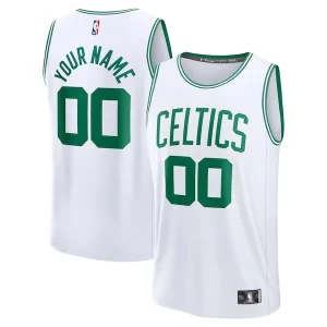 Classico Duraturo Boston Celtics Fast Break Custom Jersey Association Edition White/Kelly Green/Black