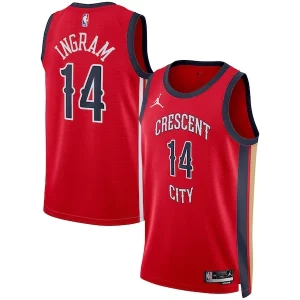 Meraviglioso Lussuoso Brandon Ingram New Orleans Pelicans Jordan Brand Unisex Swingman Jersey Statement Edition Red