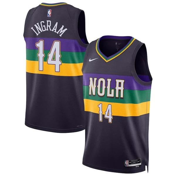 Lussuoso Raffinato Gorgeous Brandon Ingram New Orleans Pelicans Nike Unisex 2022/23 Swingman Jersey City Edition Purple