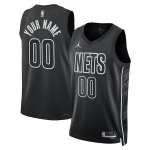 Comodo Brooklyn Nets Jordan Brand Unisex 2022/23 Swingman Custom Jersey Statement Edition Black