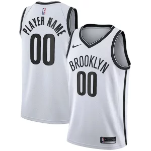 Lussuoso Eccezionale Brooklyn Nets Nike 2020/21 Swingman Custom Jersey Association Edition White