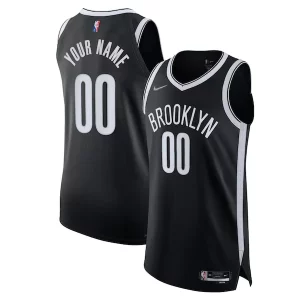 Pratico Elegante Brooklyn Nets Nike 2021/22 Diamond Authentic Custom Jersey Icon Edition Black