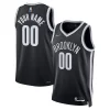 Delizioso Brooklyn Nets Nike 2021/22 Diamond Swingman Custom Jersey Icon Edition Black