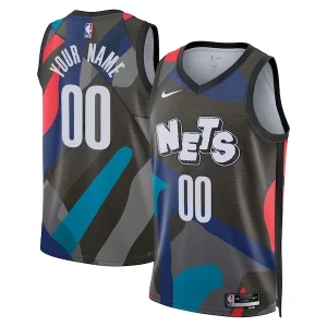 Elegante Brooklyn Nets Nike Unisex 2023/24 Custom Swingman Jersey Black City Edition