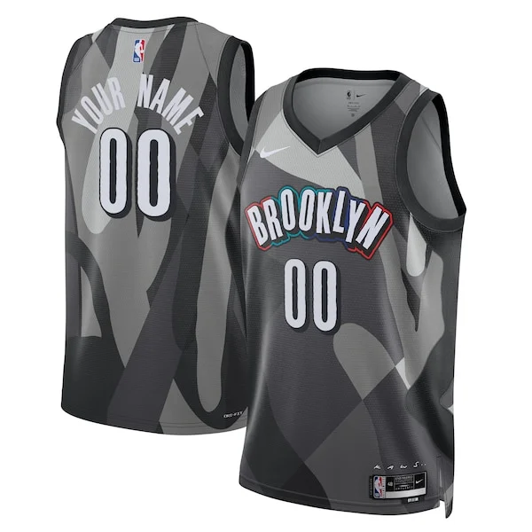 Bellissimo Meraviglioso Brooklyn Nets Nike Unisex 2024/25 Custom Swingman Jersey City Edition Gray