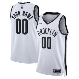 Raffinato Fascinante Brooklyn Nets Nike Unisex Swingman Custom Jersey White Association Edition