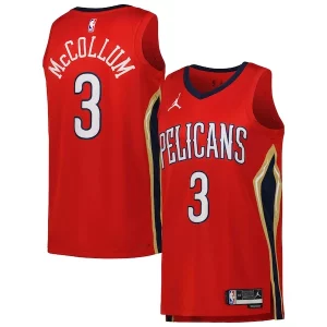 Attraente Lussuoso Incantevole CJ McCollum New Orleans Pelicans Jordan Brand Unisex Swingman Jersey Statement Edition Red