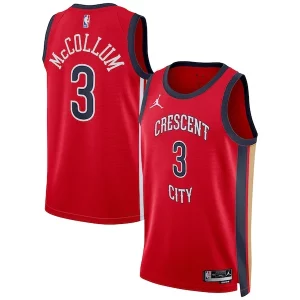 Prestigioso CJ McCollum New Orleans Pelicans Jordan Brand Unisex Swingman Jersey Statement Edition Red