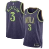 Bellissimo Magnifico Prestigioso CJ McCollum New Orleans Pelicans Nike Unisex 2024/25 Swingman Player Jersey City Edition Purple