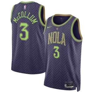 Bellissimo Magnifico Prestigioso CJ McCollum New Orleans Pelicans Nike Unisex 2024/25 Swingman Player Jersey City Edition Purple